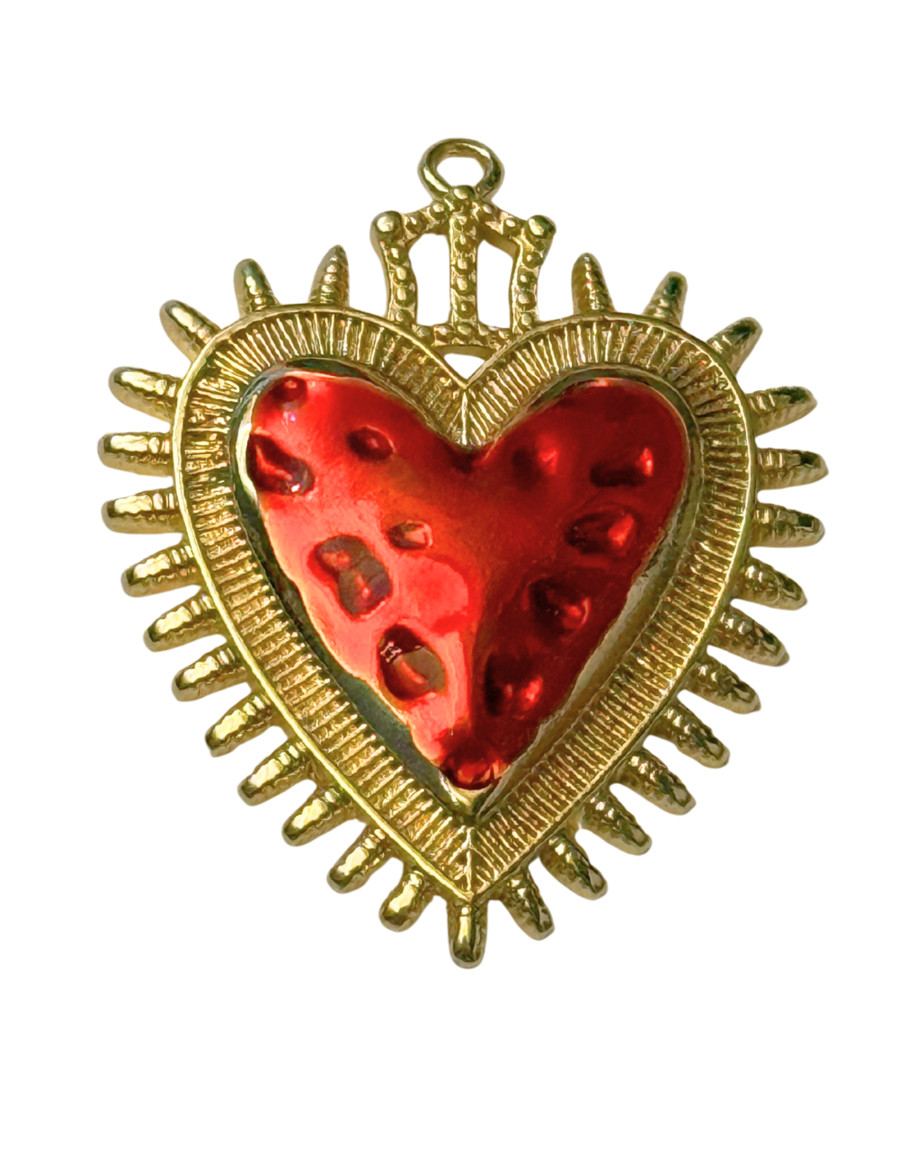 Charm Coeur Sacré rouge - 6 modèles