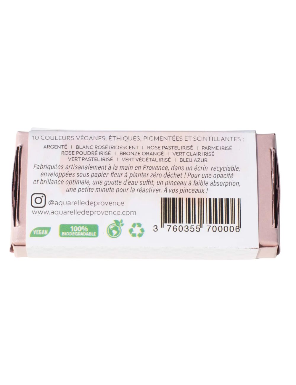 Aquarelle irisée "Pastel"