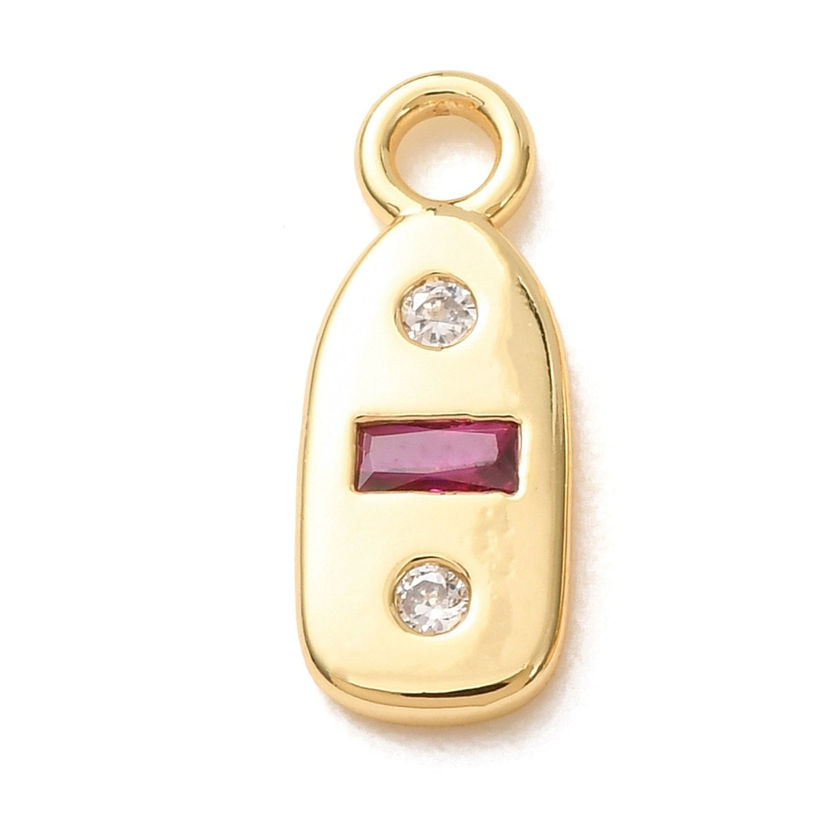 Charm Plaque Grenat