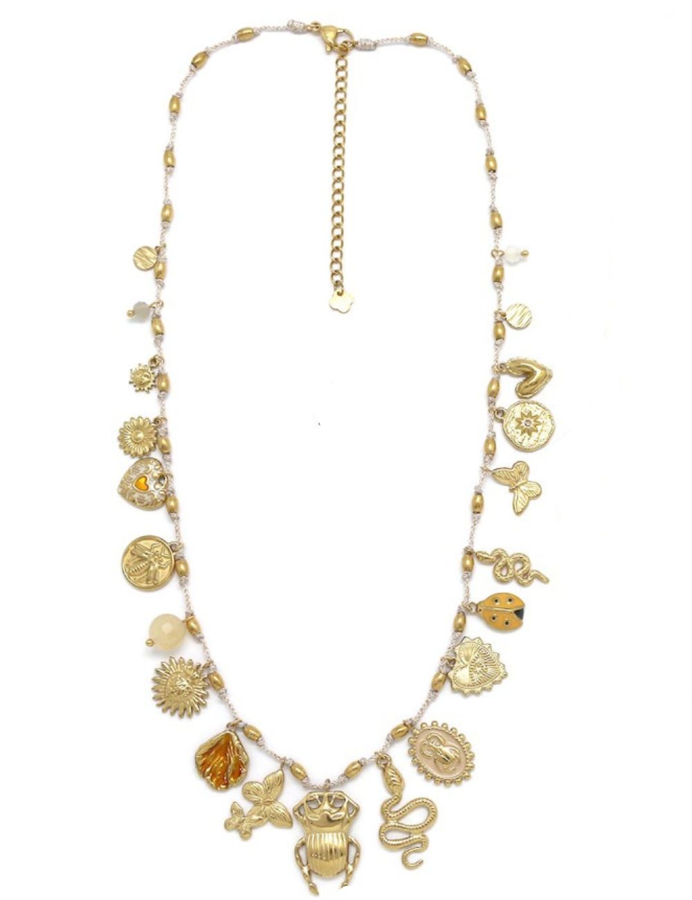 Collier Cordon Breloques - 4 modèles