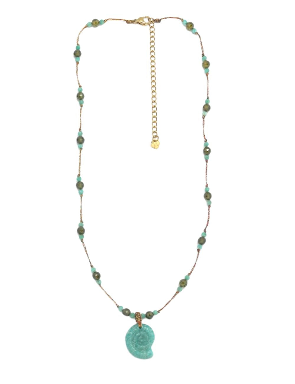 Collier Conch - Amazonite