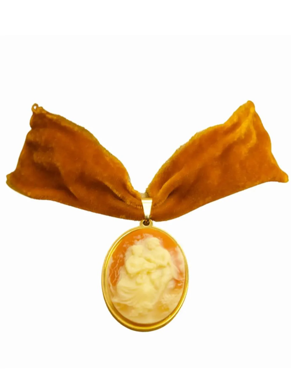 Choker Velours de soie - Cabochon - 4 Modèles