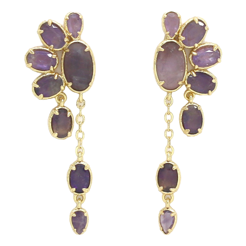 Boucles Flavia - Améthyste