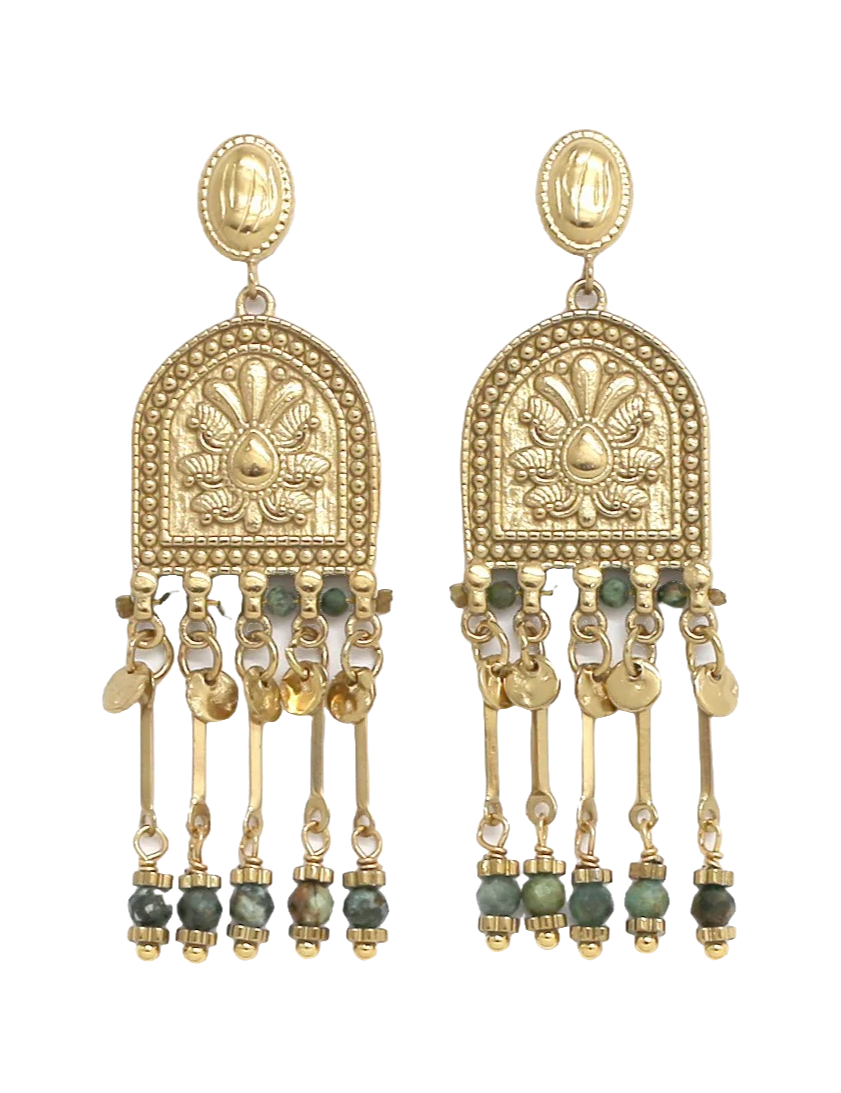 Boucles Isotta - Turquoise africaine