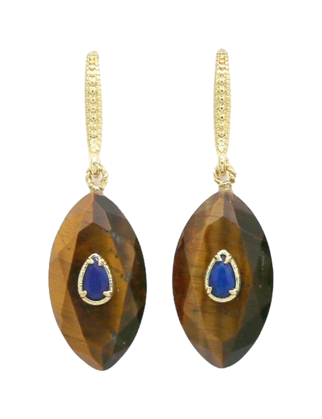 Boucles Lucetta - Œil de tigre