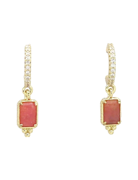 Boucles Petra - Tourmaline rose