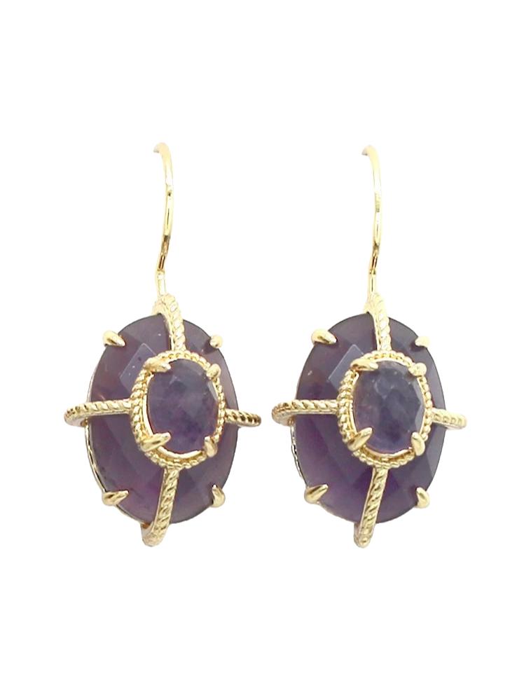 Boucles Vittoria - Améthyste