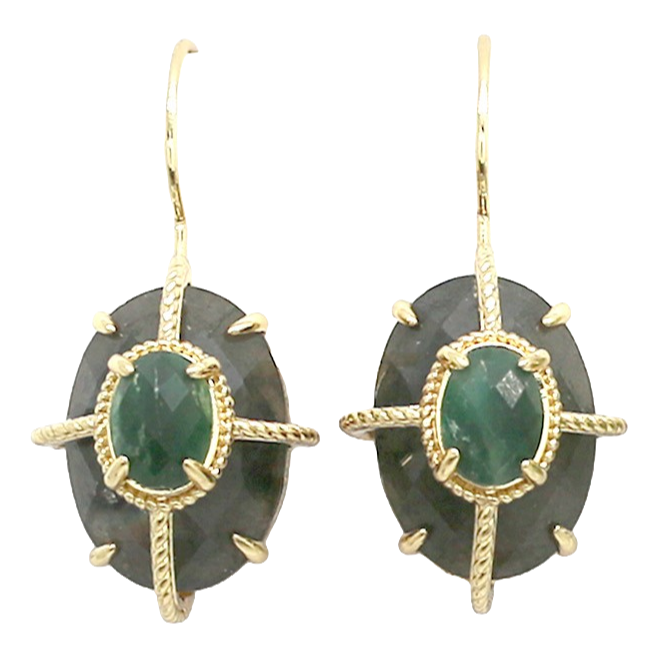 Boucles Vittoria - Labradorite