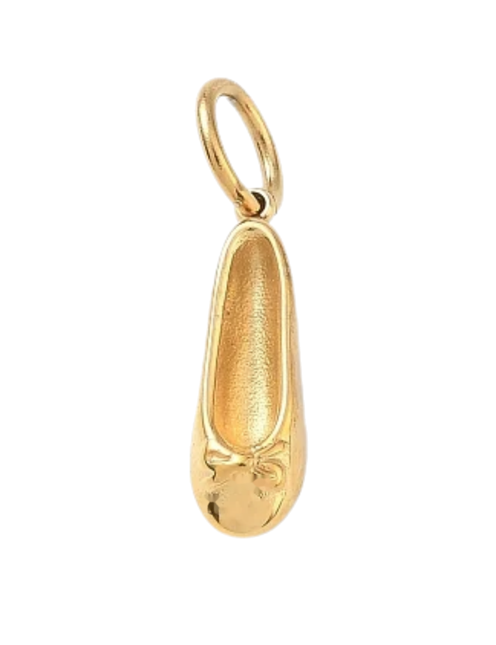 Charm Chausson de Danse – chausson doré orné d'un nœud