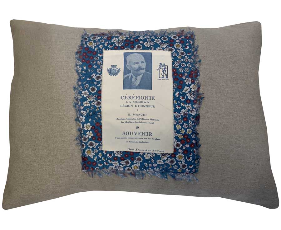 Coussin Baptiste - Bleu