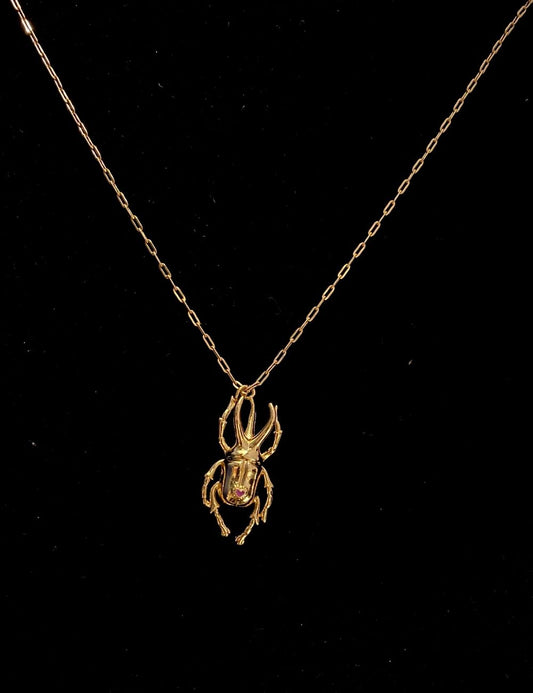 Collier Beetle XL - Plaqué Or