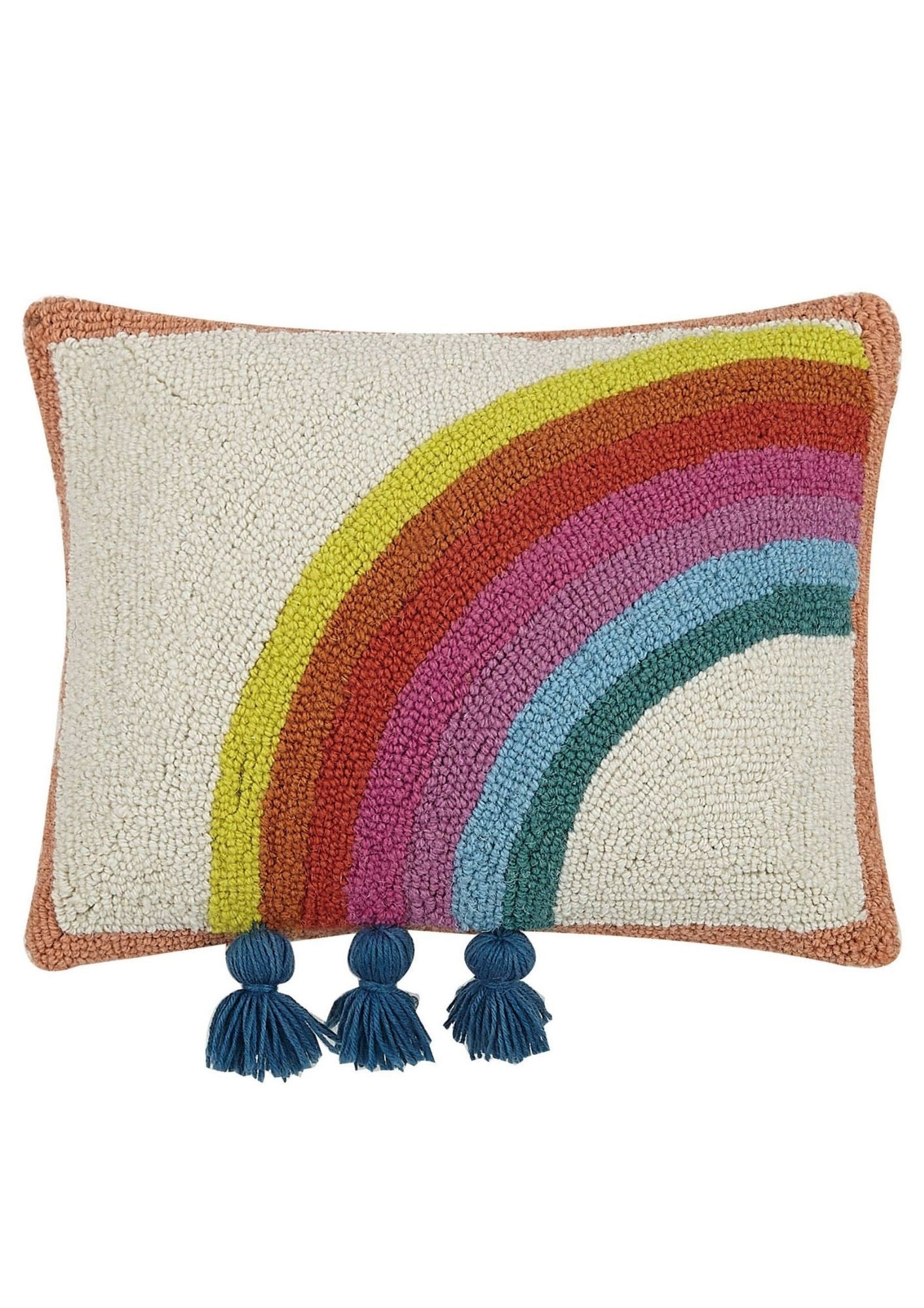 Coussin arc en ciel