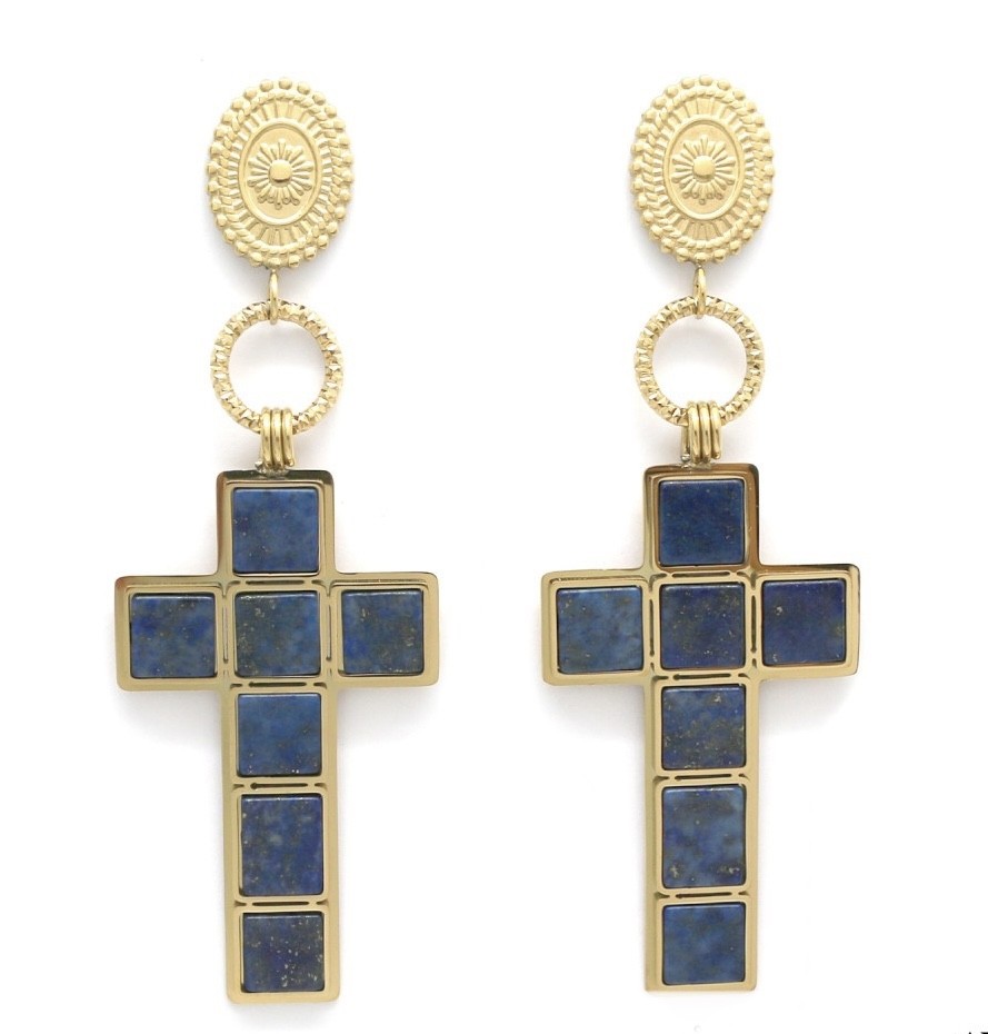 Boucles Chypre - Lapis