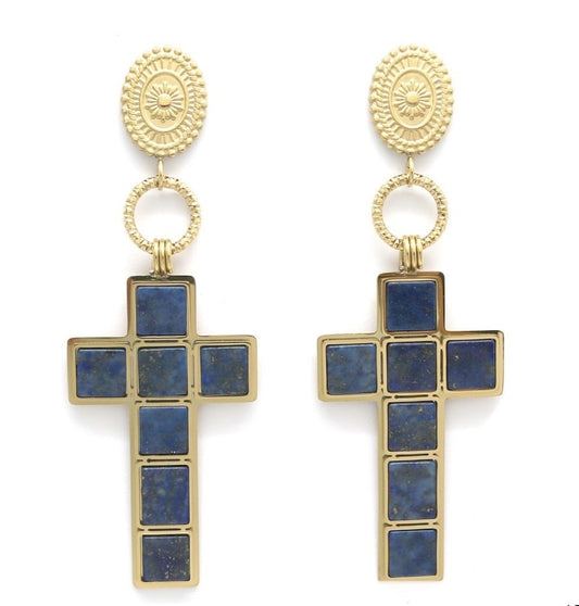 Boucles Chypre - Lapis