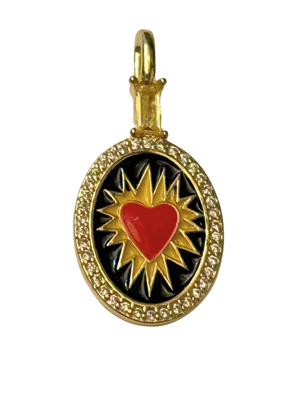 Charm Coeur Sacré rouge - 6 modèles