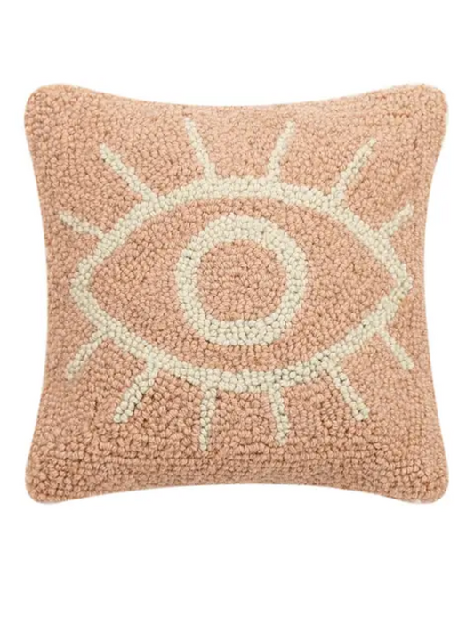 Coussin oeil blanc