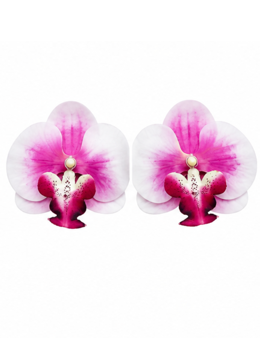 Boucles Orchidea - orchidée rose et fuchsia XL