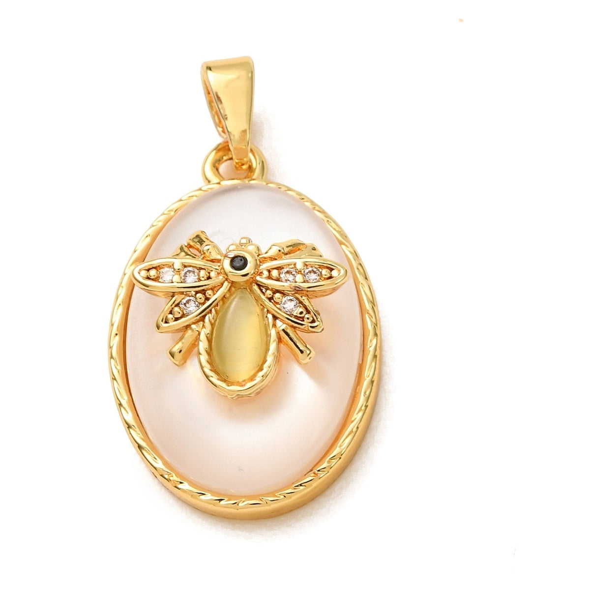 Charm Abeille Nacre