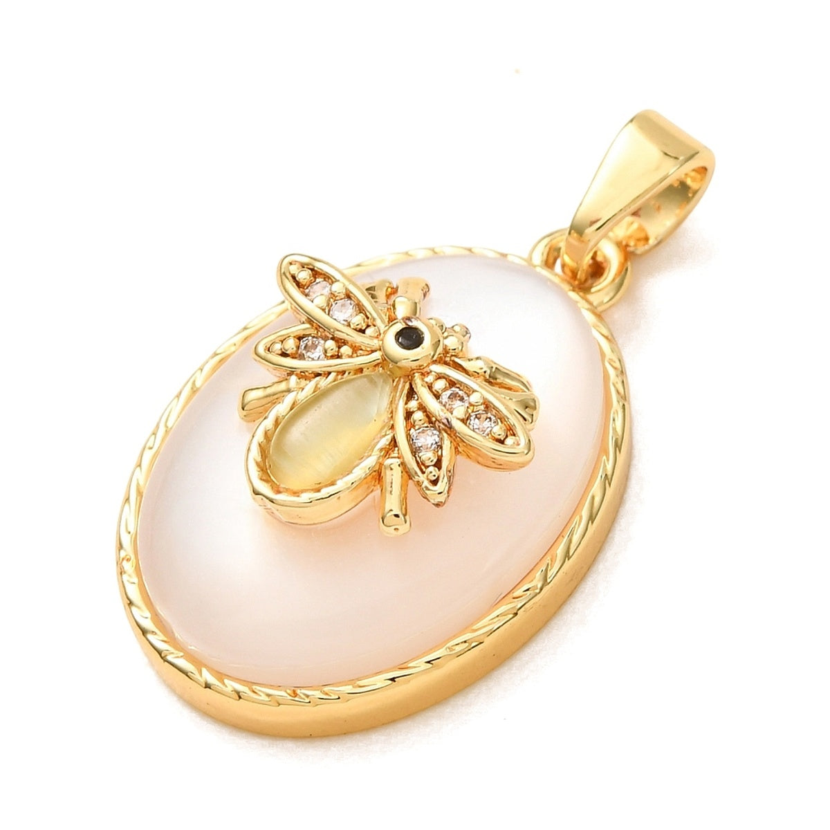 Charm Abeille Nacre
