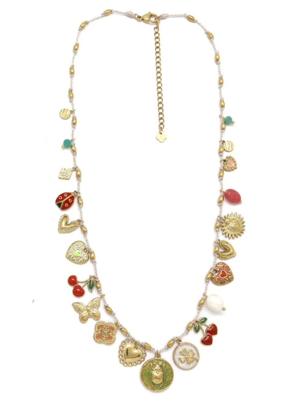 Collier Cordon Breloques - 4 modèles