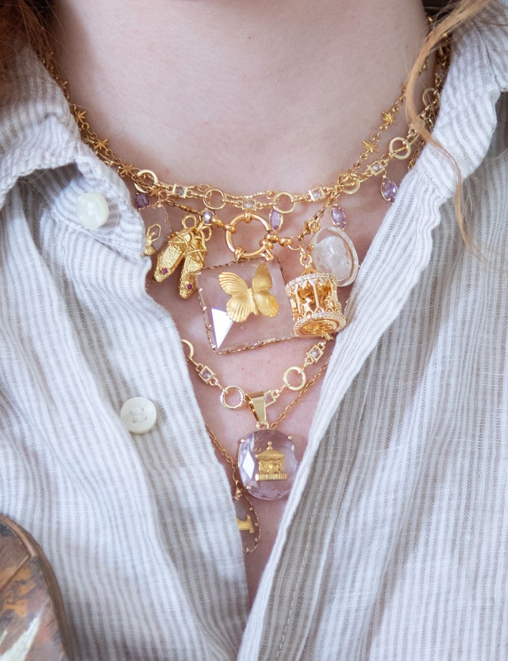 Collier double/long Manège