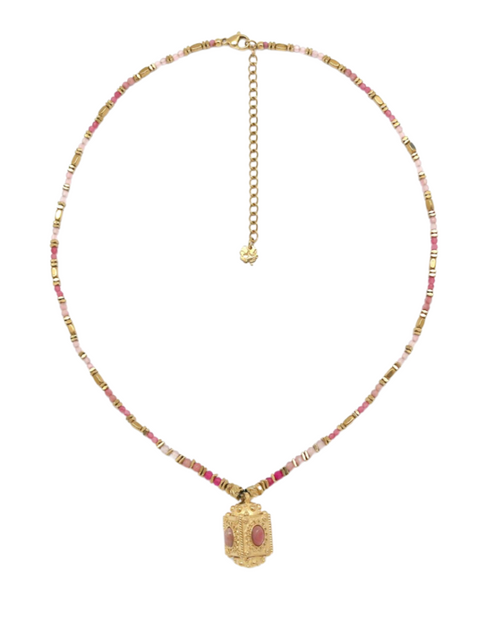 Collier Terra - Rhodonite