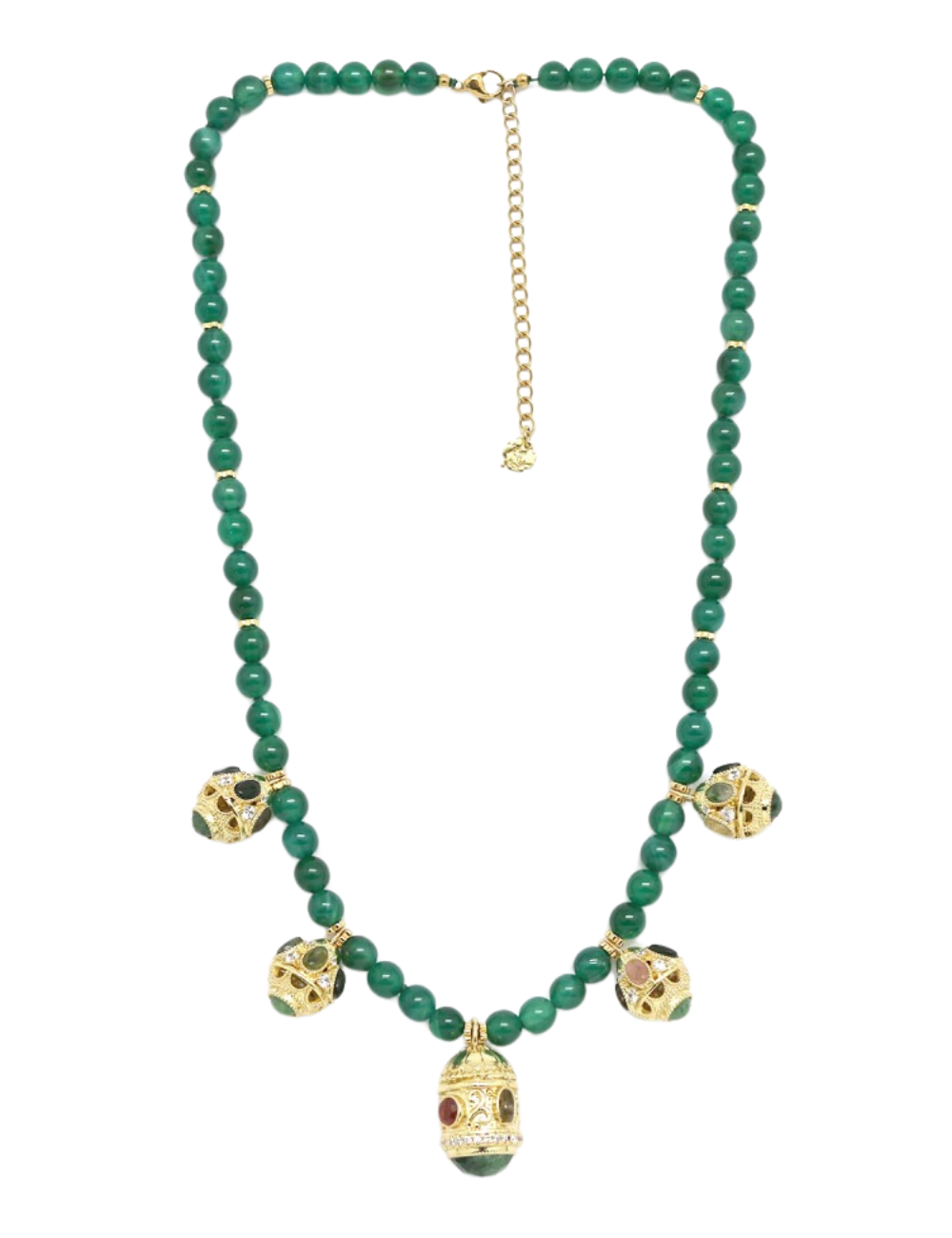 Collier Anastasia - Agate Verte