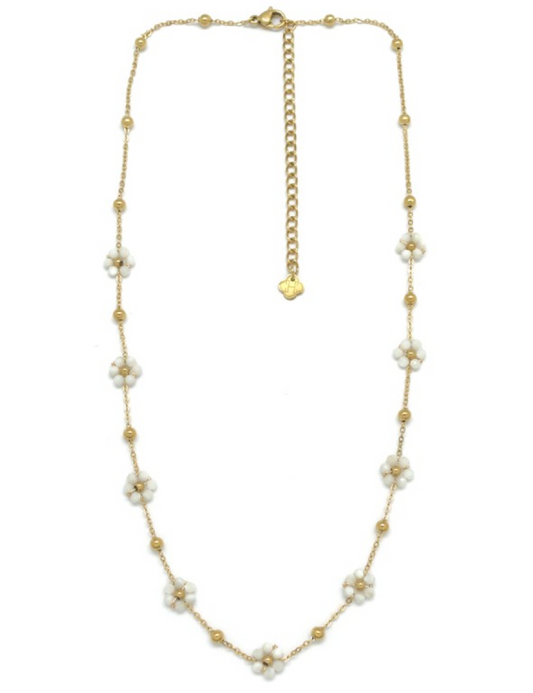 Collier Floral - Quartz