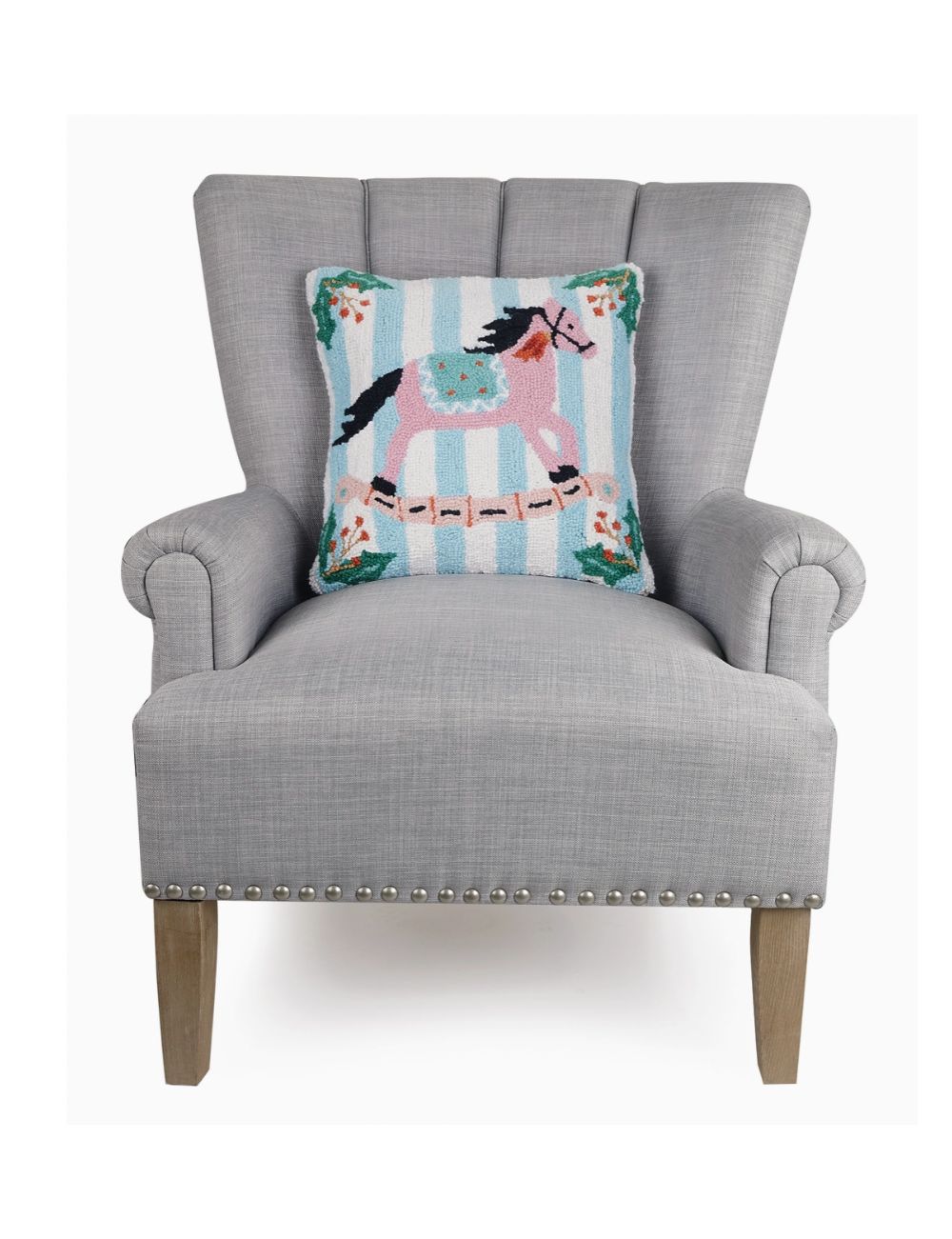 Coussin Cheval en bois