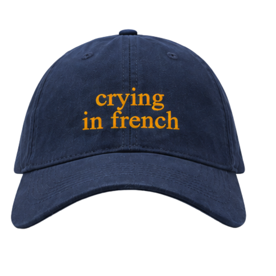 Casquette Crying in French - Bleu