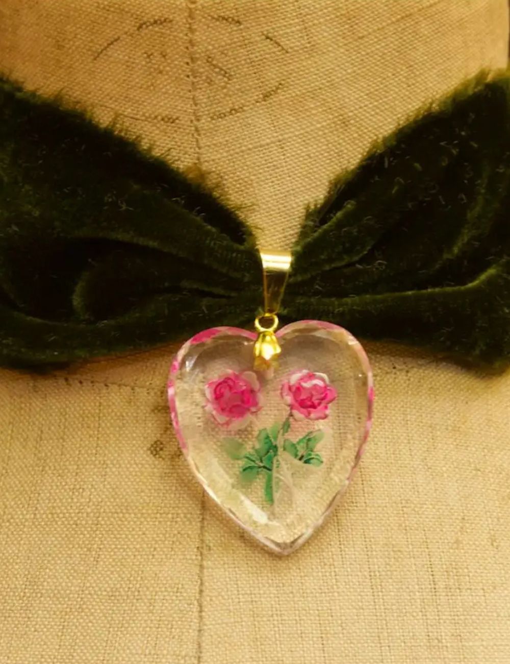 Choker Velours de soie - Rosette