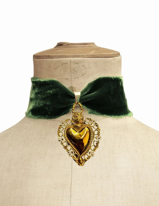 Choker Velours de soie - Romeo XL