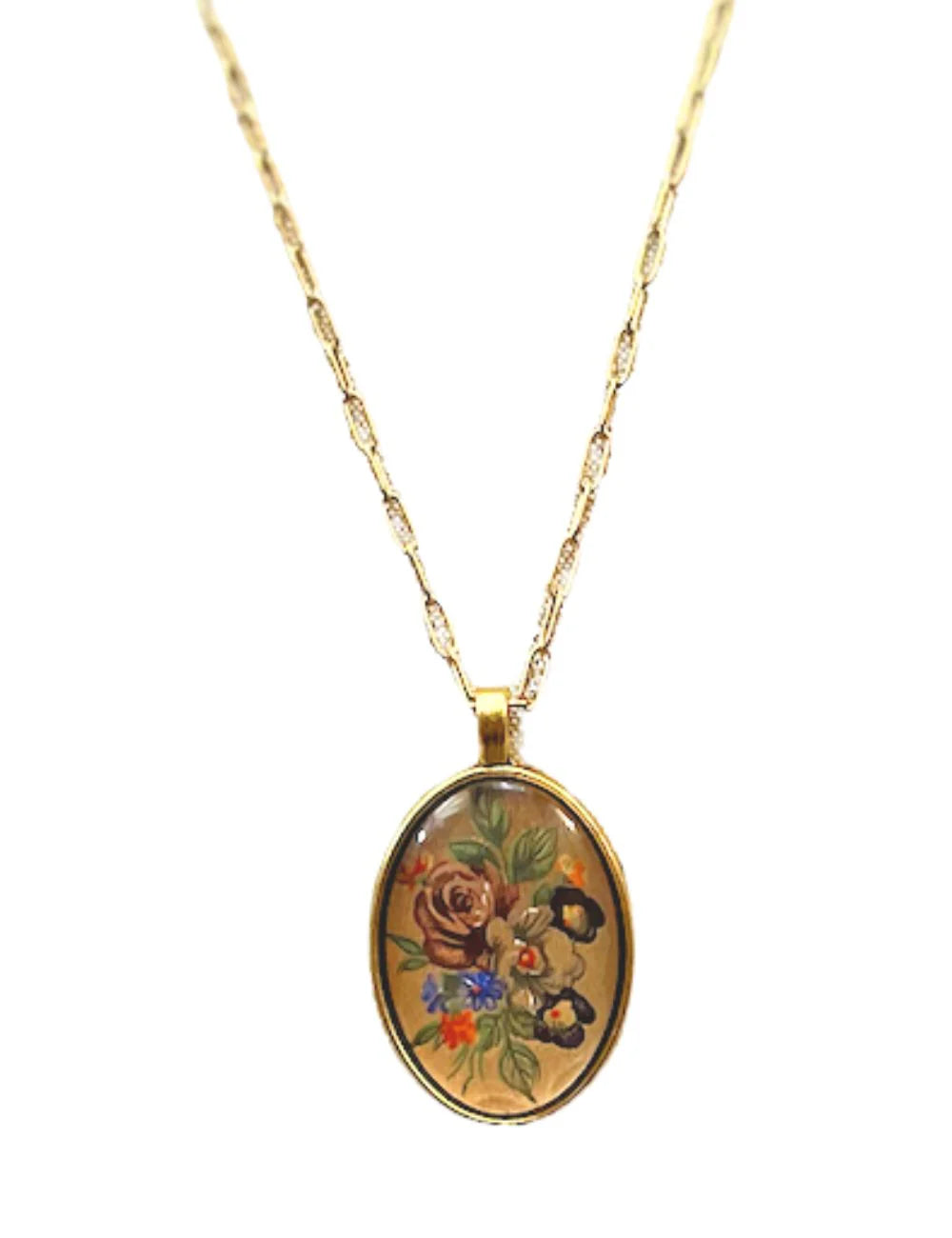 Collier Cabochon floral - 5 Modèles