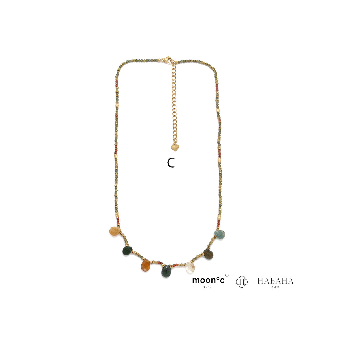 Collier Alvéra pyrite