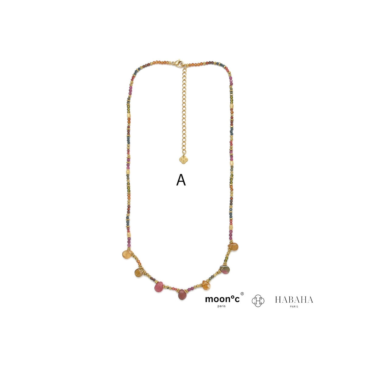 Collier Alvéra tourmaline