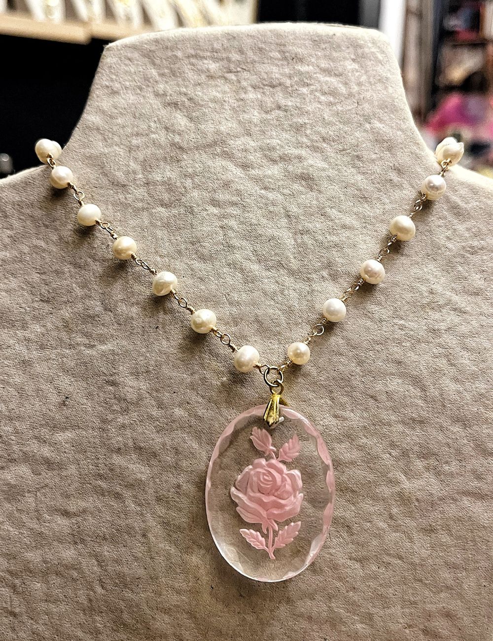 Collier Rosalie - Perles d'eau douce