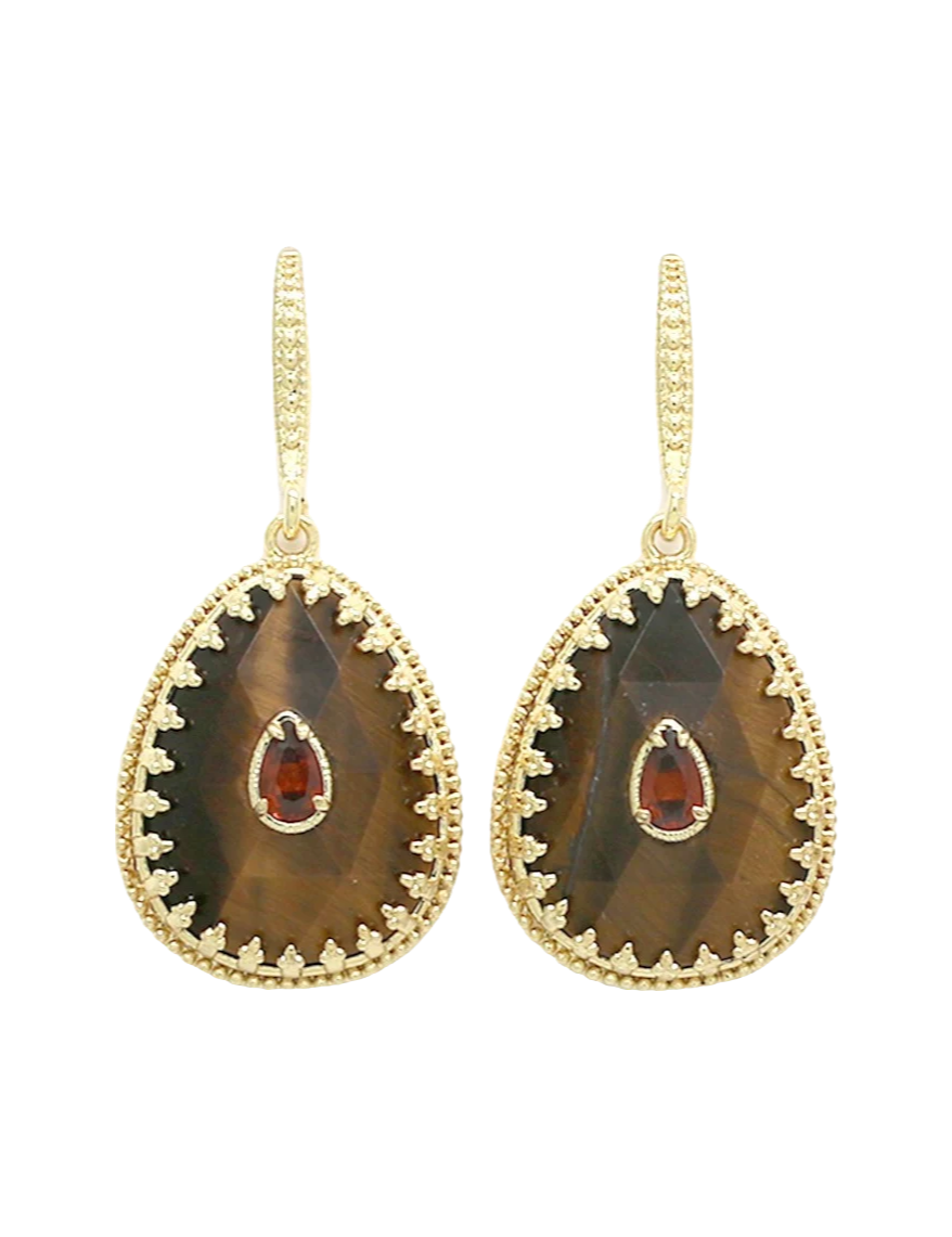 Boucles Bettina - Œil de tigre