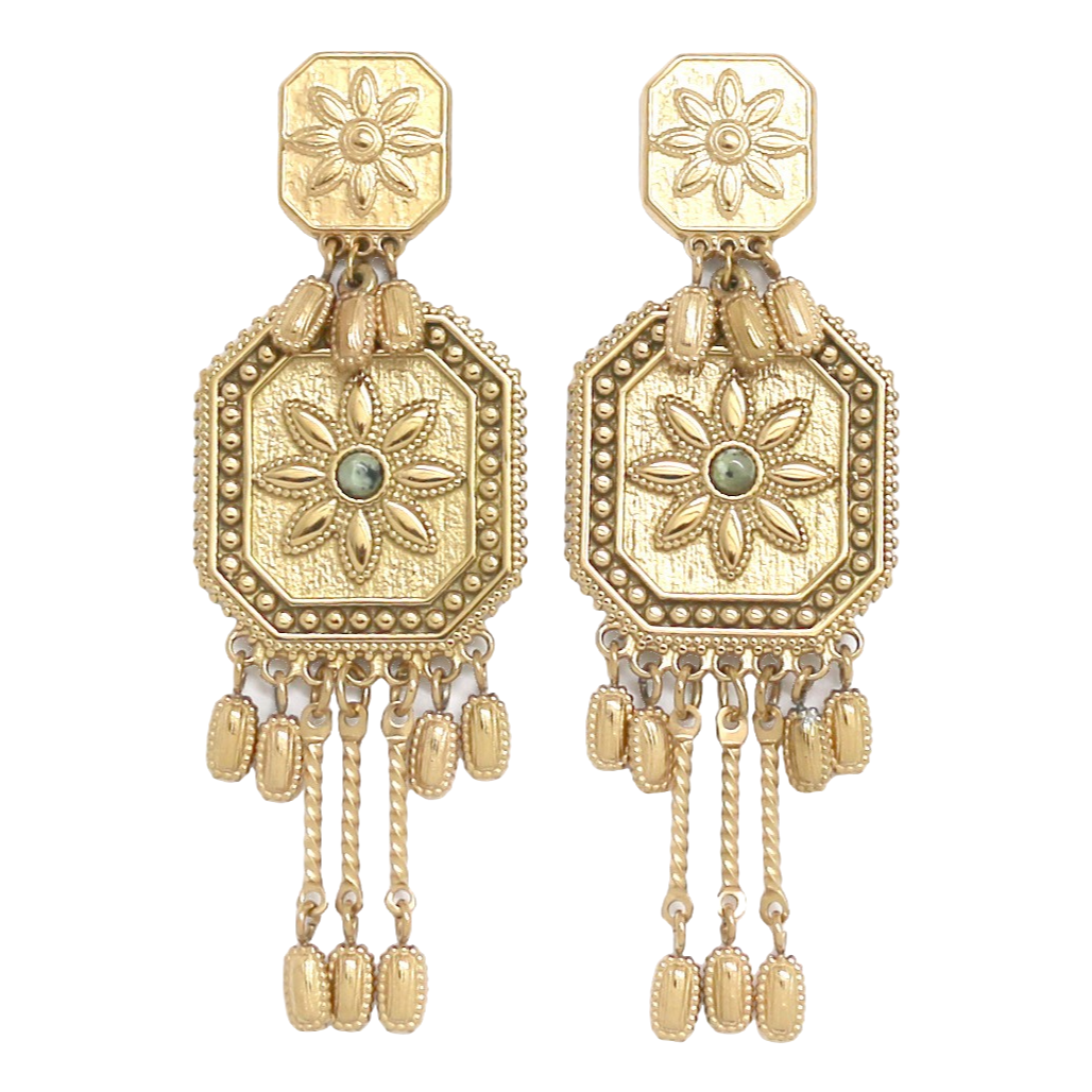 Boucles Fioralba - Turquoise africaine