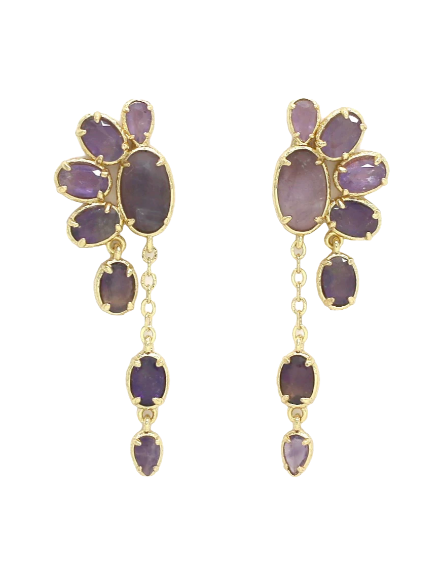Boucles Flavia - Améthyste