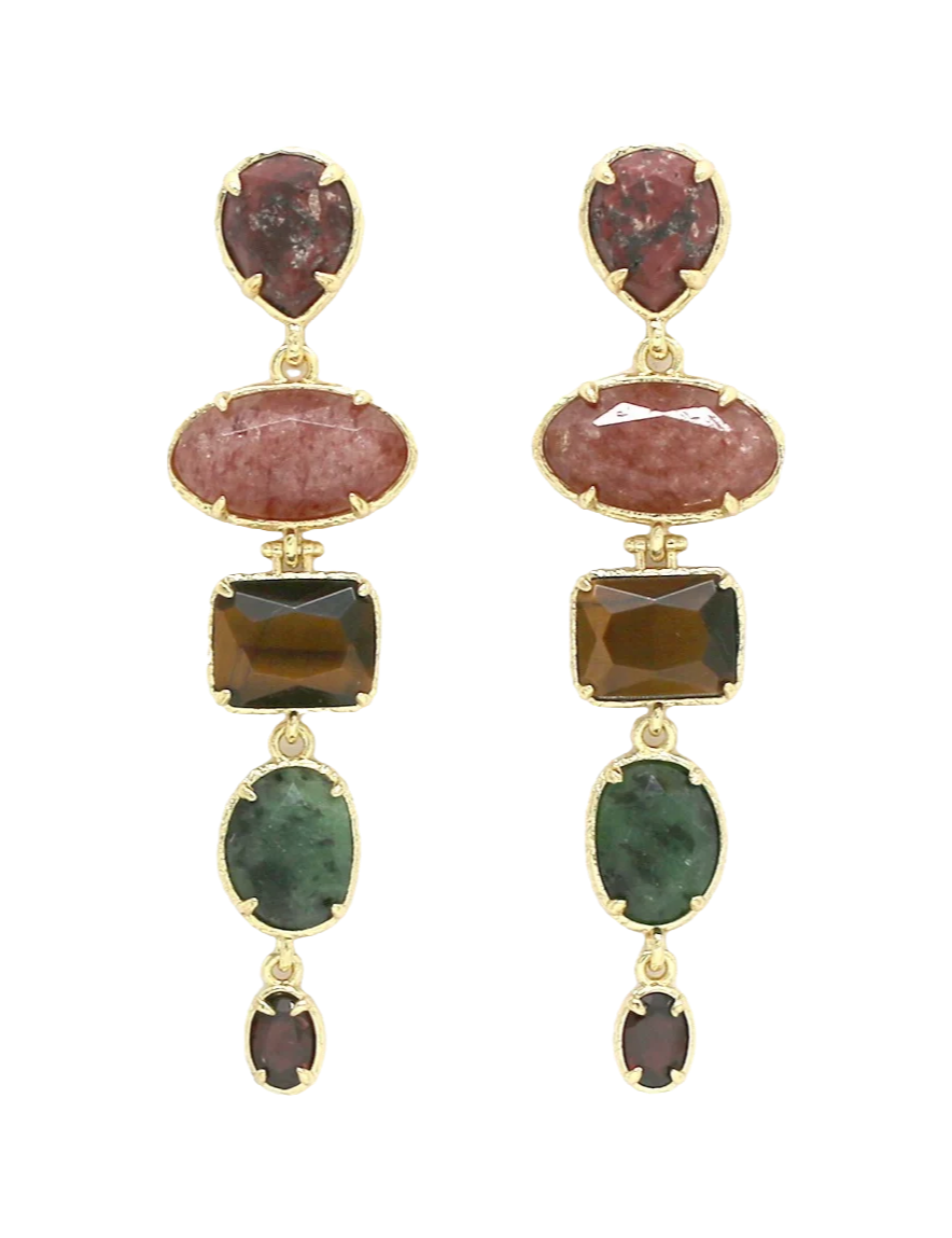 Boucles Graziella - Multi-pierres