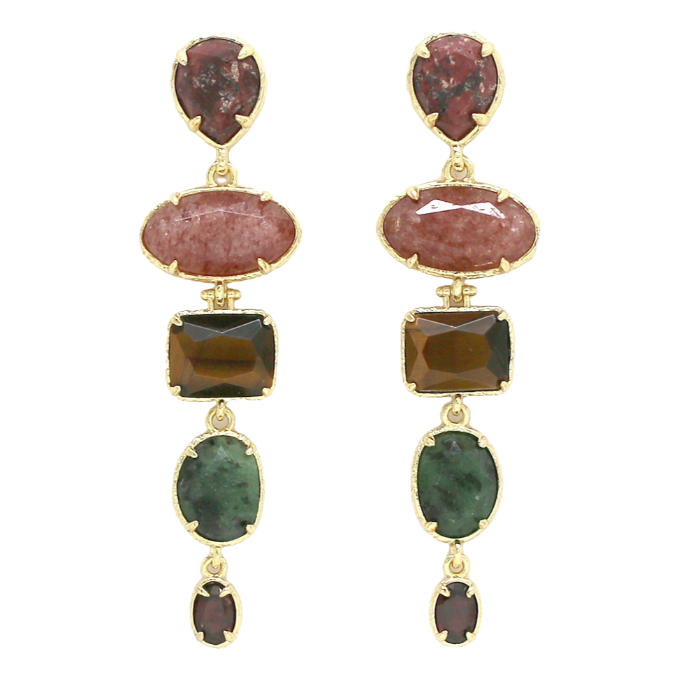 Boucles Graziella - Multi-pierres