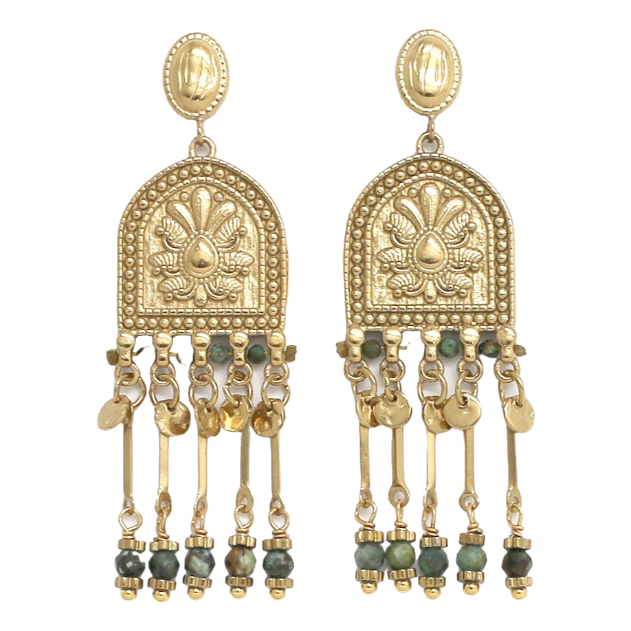 Boucles Isotta - Turquoise africaine