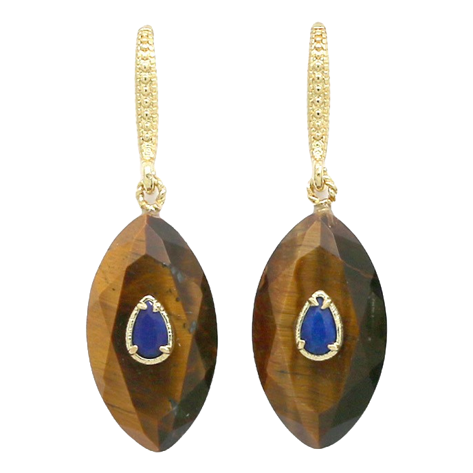 Boucles Lucetta - Œil de tigre