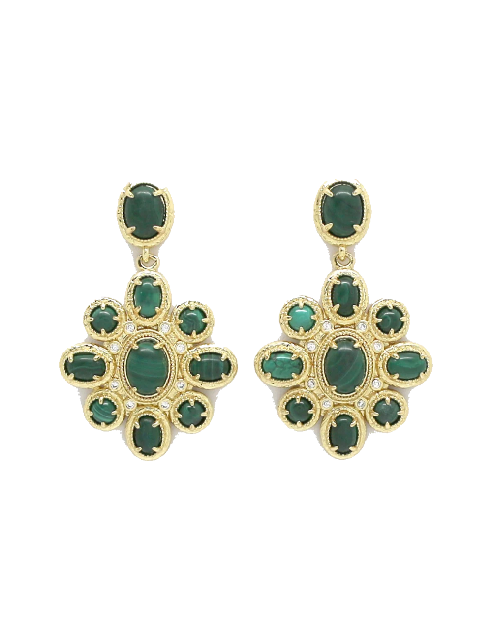 Boucles Rosaria - Malachite