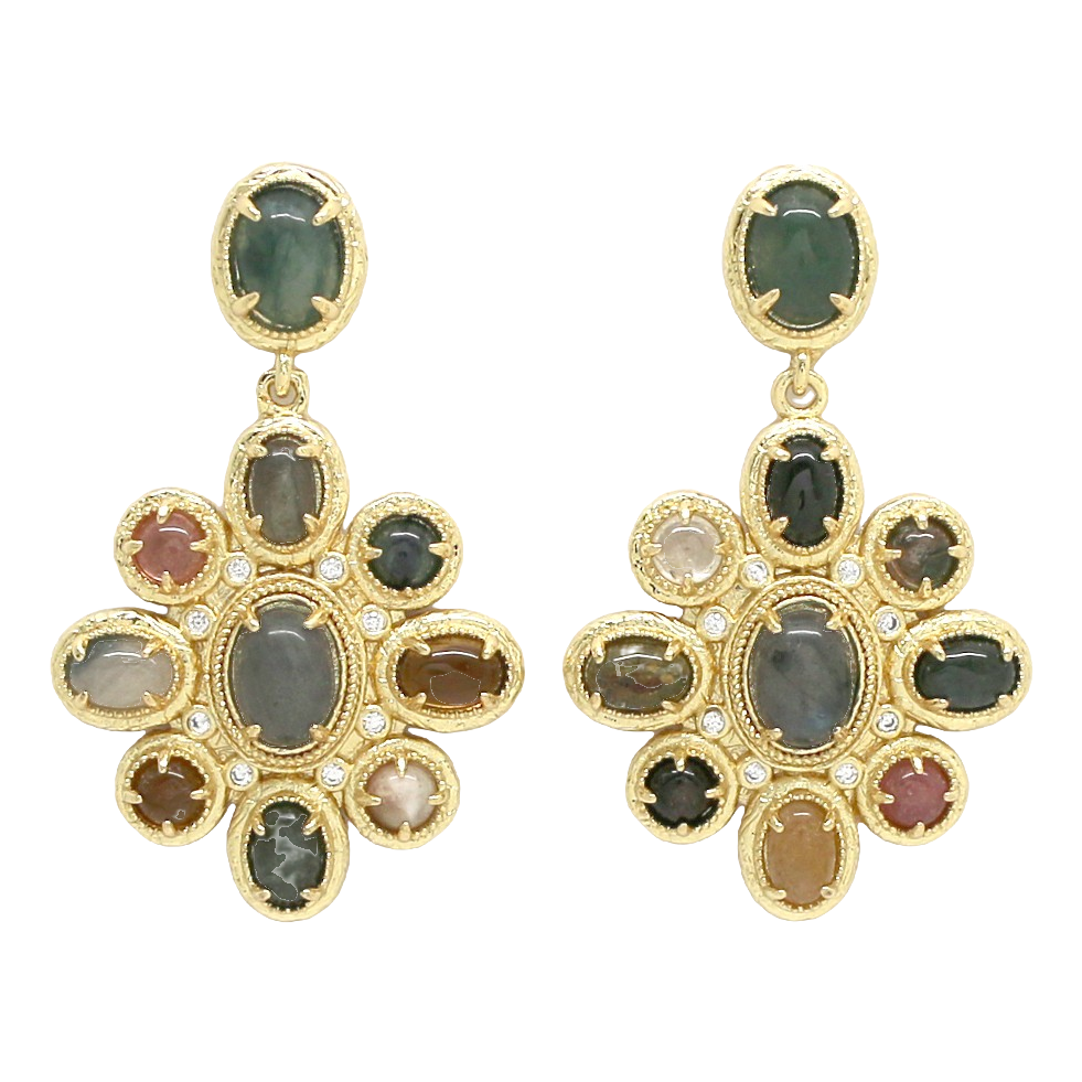 Boucles Rosaria - Tourmaline