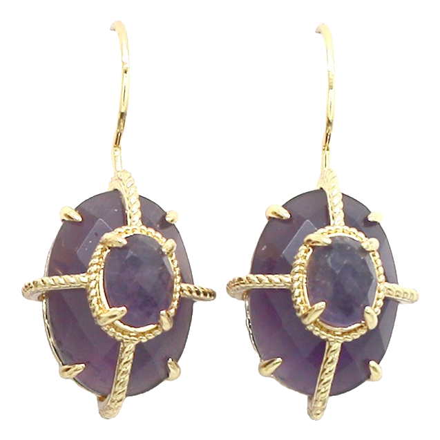 Boucles Vittoria - Améthyste