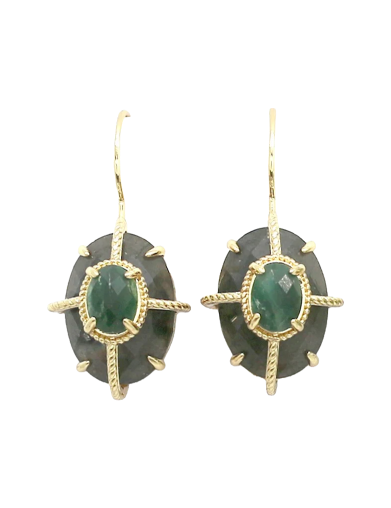 Boucles Vittoria - Labradorite