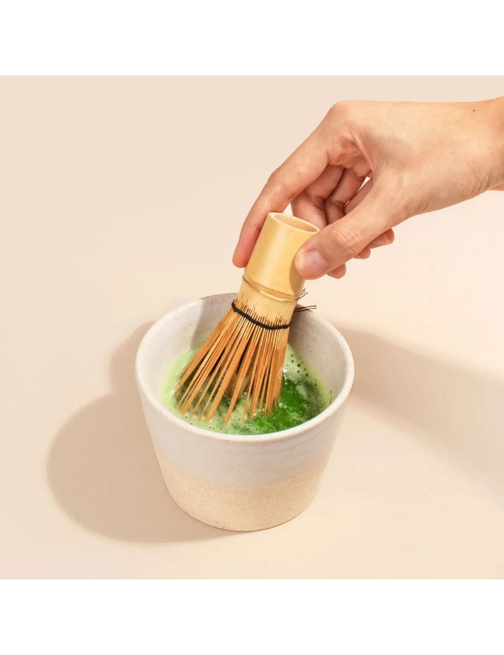 Fouet en bambou à Matcha
