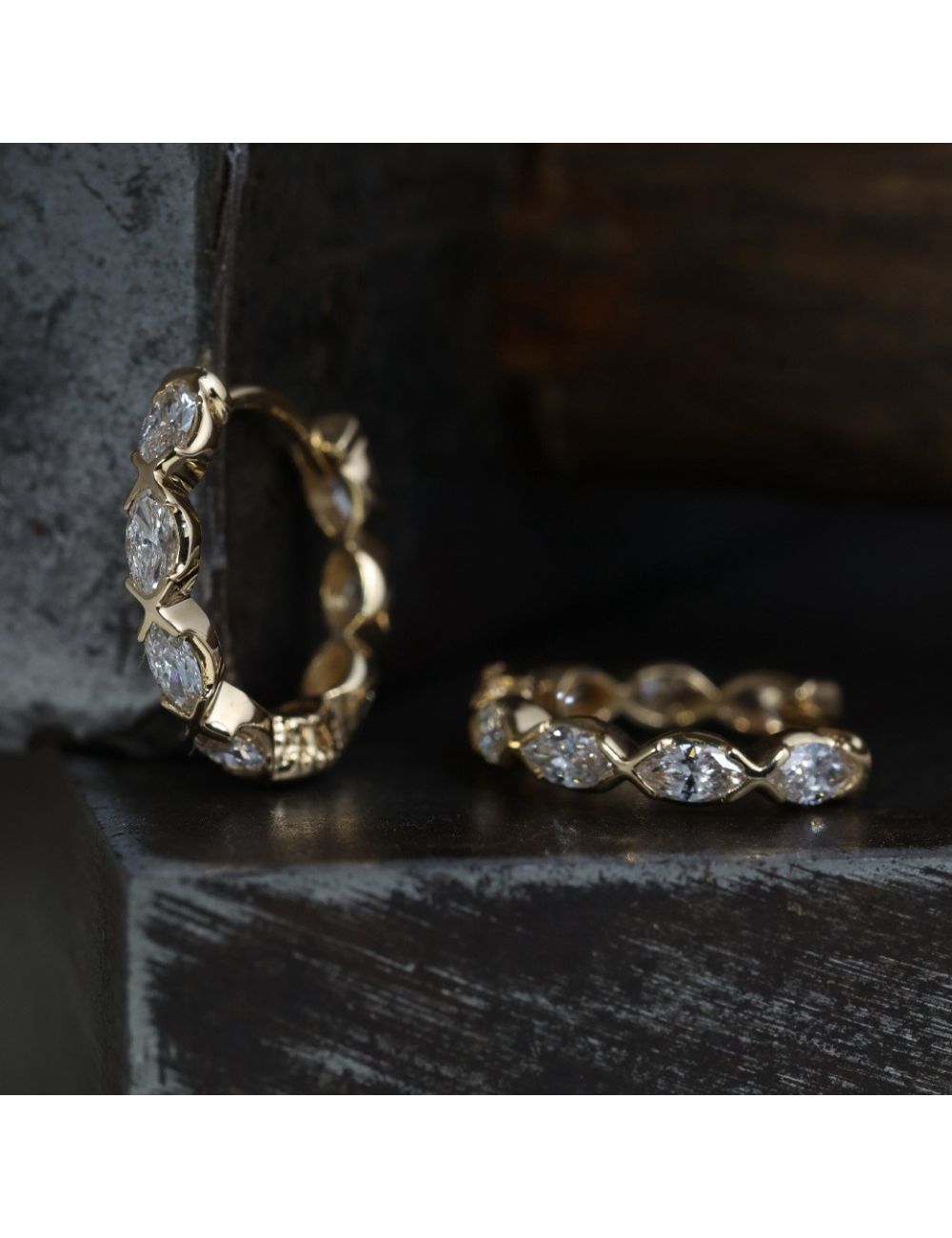 Boucles Escuma- Plaqué or