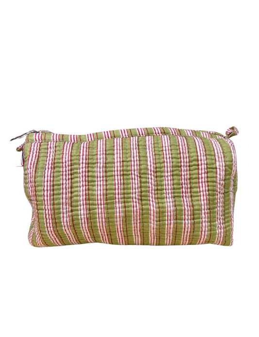 Trousse de toilette Rayures vertes